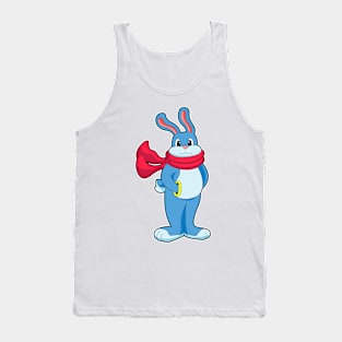 Rabbit in Winter with Scarf Tank Top